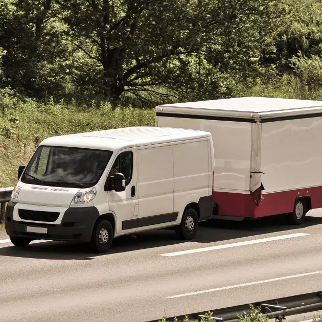 camionette remorque autoroute